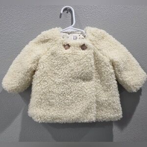 GAP Kids Cream Sherpa Coat